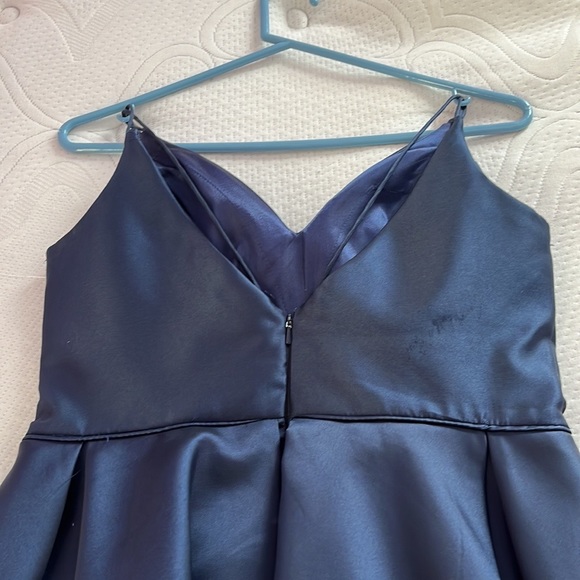 Alyce Paris - 3764 V Neckline Mikado Fit and Flare Cocktail Dress - Picture 7 of 9